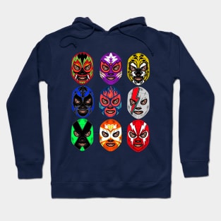 Lucha Libre Mexican Masks Hoodie